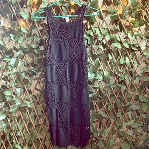 Forever 21 Black patch Mini Hippie Dress Small